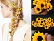 Bodhi2000 - Set di 10 forcine per capelli a forma di girasole - da sposa