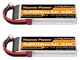 2 Pack 11.1v Lipo Batteria 5200mAh, 3S Lipo Batteria 50C con Deans T Plug per RC Auto/Cami...