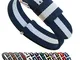 Barton, cinturino per orologio, in nylon balistico (18 / 20 / 22 / 24 mm), unisex, Navy/Iv...