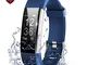 Cardiofrequenzimetro fitness tracker, Antimi Activity Tracker Impermeabile IP68 Orologio b...