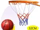 Georgie Porgy Handmade Metal Basketball Hoop, Rustic Basket Goal, Mini Basketball Hoop Man...