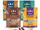 3Bears Porridge fantastico pacchetto mix – (4 x 400g) cacao, cocco, banana e papavero, fio...