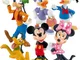Bullyland Disney Set di 6 Figure: Mickey Donald Daisy Minnie Goofy Pluto