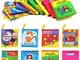 8 Pezzi Libro Stoffa Bambini interattivo Libro Tattile Cognition Libri Tessuto per Bambini...