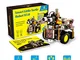 KEYESTUDIO per Arduino Starter Kit Progetto Robot Auto Car con Tutorial, Sensore a Ultrasu...