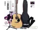 Yamaha GuitarGo - Starter Set - Set Chitarra Acustica per Principianti, incl. Corde, Plett...