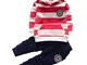 Wongfon Ragazzi Abbigliamento Sportivo Abbigliamento, Ragazzi T-Shirt a Righe con Cappucci...