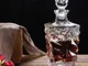 DYOYO Brocche di Whisky Caraffa Elegante di Cristallo, Accessori e Regali per la Degustazi...