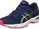 Asics Gt-1000 6, Scarpe da Ginnastica Donna, Blu (Insignia Blue / Silver / Rouge Red), 39...