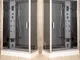 Bagno Italia Cabina box idromassaggio 70x120 con piatto doccia multifunzione disponibile a...