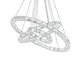 SAILUN® 72W LED Lampada a Sospensione Design di Cristallo a Tre Anelli (Φ: 20cm + 40cm + 6...