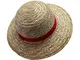 ONE PIECE - CAPPELLO DI PAGLIA LUFFY RUBBER Cosplay Taglia Unica Adulto AbyStyle