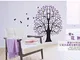 KLBNFTXMK New Lovely Tree Viola Big Size Kids Wall Sticker Decal On Nursery Girls Room Dec...