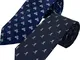HOWARDS confezione 2 unità. cravatte jacquard, presentate in confezione regalo individuale...