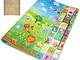 Gutsbox Tappeto Ripiegabile con Animali Tappeto Bambini Tappeto Puzzle Bambini Giochi per...