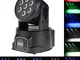 Teste mobili,Lixada DMX-512 Mini 4 in 1 RGBW LED Fase Luce Strobo Professionale 9/14 Canal...