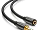 deleyCON 3m Prolunga per Jack Audio Stereo - Presa Jack 3,5mm a Spina Jack 3,5mm - Cavo AU...