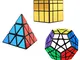 TOYESS Speed Cube Set, Cubo Magico Set of Piramide Pyraminx, Megaminx Dodecaedron,Mirror C...