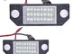 duhe189014 2 Pezzi Auto Speciale 6W 12V 24 LED Luce Bianca Targa Segnaletica Luce di Avver...