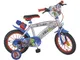 Toimsa 000864 Avengers - Bicicletta per bambino 35.6 cm (14"), Multicolore