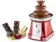 oneConcept Fontana di Cioccolato elettrica cioccolatiera a Cascata 3 Livelli (32W, 3 Ripia...