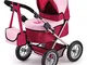 Bayer Design 13014AA Carrozzina Trendy per bambole, rossa e rosa