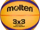 Molten 09962_0031, Pallone da Basket Unisex – Adulto, Giallo/Blue, 3x3