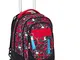 TROLLEY SEVEN NEW JACK - REPTIL - Rosso - Zaino SGANCIABILE e LAVABILE - 35 Lt -