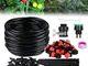 TedGem 20m Impianto a Goccia Irrigazione, DIY Micro Drip Kit Micro Sistema di Irrigazione,...