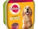 Pedigree Cibo per Cane con Manzo e Tacchino in Patè, Vaschetta 300 g - 20 Vaschette