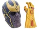 MIMINUO Maschera Cosplay di Avengers Infinity War con Puntelli Infinity Gauntlet Glove Cos...