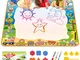 lenbest Tappeto Magico Bambini - 100×100cm Doodle - Giochi Educativi - Colori Acqua - Gioc...