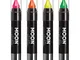 Moon Glow Neon UV Face Paint Stick / Body Crayon trucco per viso e corpo - Si illumina bri...