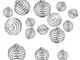 Rosenice 30 perline a spirale ciondolo a gabbia per la produzione di gioielli fai da te (a...
