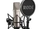 RØDE NT1A Microfono a Condensatore Cardioide a Diaframma Largo con Supporto Antiurto, Filt...