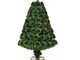 HOMCOM Albero di Natale Artificiale a Fibre Ottiche 90cm con Illuminazione Multicolore, 95...