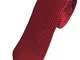 Cravatta uomo rosso - Cravatta uomo di Pietro Baldini - Cravatta slim bordeaux - 150 * 7,5