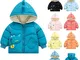 LJHH Cappotto con Cappuccio da Bimbo Piumino 100 Grammi Bambino Giubbino Impermeabile Inca...