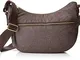 Borbonese Luna Bag Primavera/Estate - Borsa a tracolla, Donna, Marrone, 28x24x11 cm (W x H...