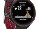 Garmin Forerunner 235 GPS Sportwatch con Sensore Cardio al Polso e Funzioni Smart, Nero/Ro...