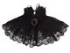 BLESSUME Collare Rinascimentale Ruffle Vittoriano da Clown Collare in Pizzo Gotico Lolita...