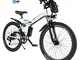 Speedrid Mountain Bike Pieghevole per Bici elettrica, Pneumatici 26/20 Ebike Bici elettric...