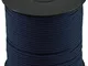 Corderie Italiane 006036807 Cordino Colorato Hobby, Blu, 2 mm, 200 m
