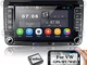 [1G+16G] Android Stereo 2 Din per VW GPS Navigation 7 Pollice Touchscreen capacitivo Bluet...