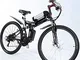 Mountain Bike Elettrico Ebikes Leggero Pieghevole 48 V 250 W Motore Bicicletta Uomo Donna...