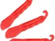 FunFitness Leva Gomme Bicicletta (Rosso) - Leve Premium in Plastica Indurita per Riparare...