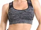 OUDOTA Reggiseno sportivo da donna con push up forte, grande seno sportivo con imbottitura...