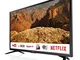 Sharp Aquos LC-32BC5E - 32" Smart TV HD Ready LED TV, Wi-Fi, DVB-T2/S2, 1366 x 768 Pixels,...