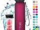 720°DGREE Bottiglia d'Acqua “uberBottle“ - 1 litro +Infusore, Tritan Senza-BPA, Prova di P...