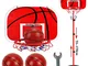 APJJ 170CM Supporto da Pallacanestro per Bambini con Rete E Due Palline, Supporti per Pall...